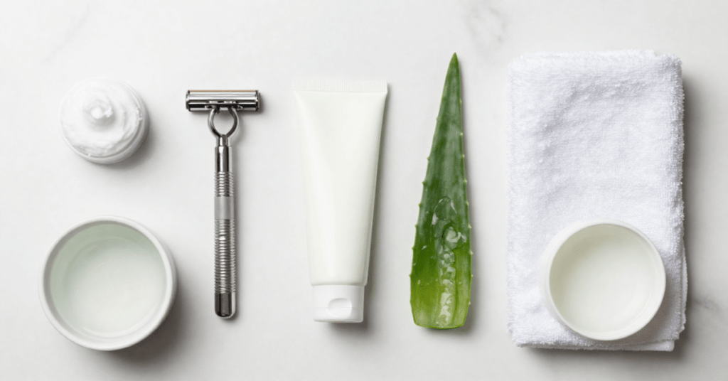 Proper skin preparation, a sharp razor, and gentle shaving techniques help prevent razor burn, ingrown hairs, and post-shave irritation.