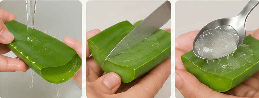 Step 2_ Prepare the Aloe Vera