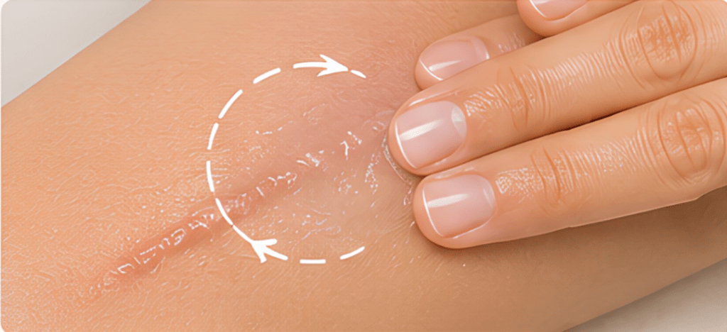 Step 4_ Massage Gently