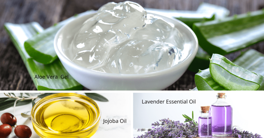 Aloe vera, jojoba oil, and lavender essential oil combine to create a soothing hair mask that hydrates dry strands and calms an itchy scalp naturally. Aloe vera, jojoba oil, and lavender essential oil combine to create a soothing hair mask that hydrates dry strands and calms an itchy scalp naturally.