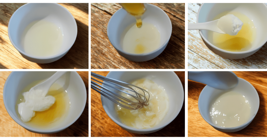 Mix coconut oil, honey, and yogurt to create a nourishing DIY hair mask that helps hydrate dry, damaged hair naturally. Mix coconut oil, honey, and yogurt to create a nourishing DIY hair