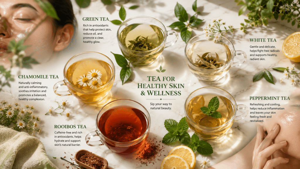 Types of Tea and Their Benefits for Glowing Skin and Body 