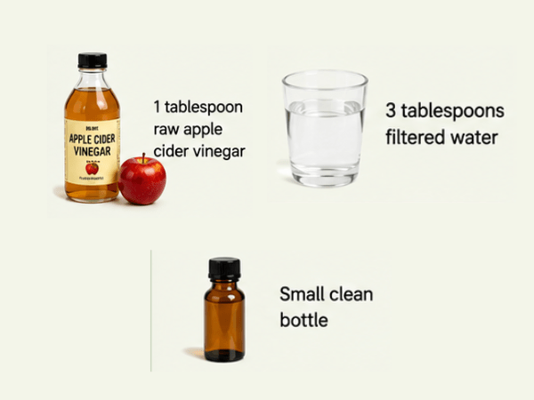 Method 3: Apple Cider Vinegar Toner 