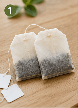 Step 1- Choose the Tea Bags