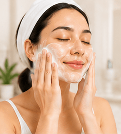 Step 1: Cleanse Your Face 