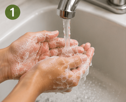Step 1-Wash Your Hands