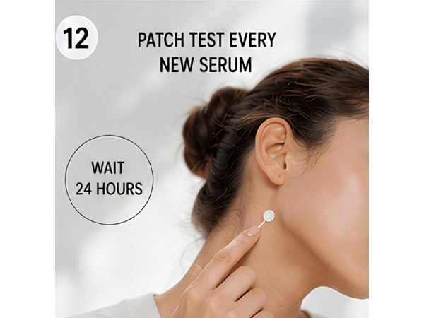 Step 12_ Always Patch Test New Serums