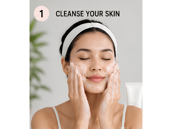 Step 1_ Cleanse Your Face
