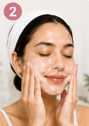 Step 2: Cleanse Your Face 