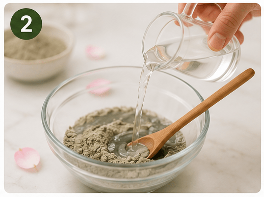 Step 2: Prepare the Clay Mask 
