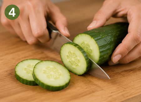 Step 4- Cut Two Thin Slices
