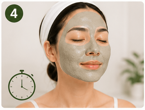Step 4: Let the Mask Dry Partially 