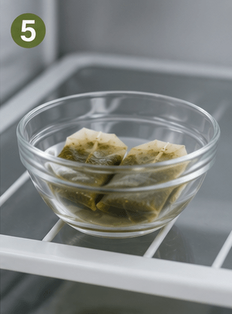 Step 5- Chill the Tea Bags