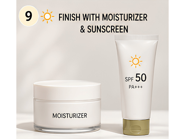 Step 9_ Finish with Moisturizer and Sunscreen