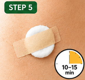 Step 5: Leave it on for 10–15 minutes during