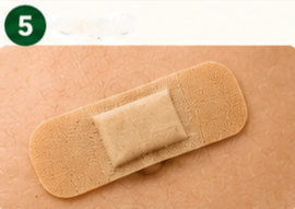 Step 5: Cover the area with a clean bandage. 