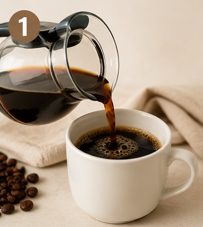 Step 1- Brew the Coffee
